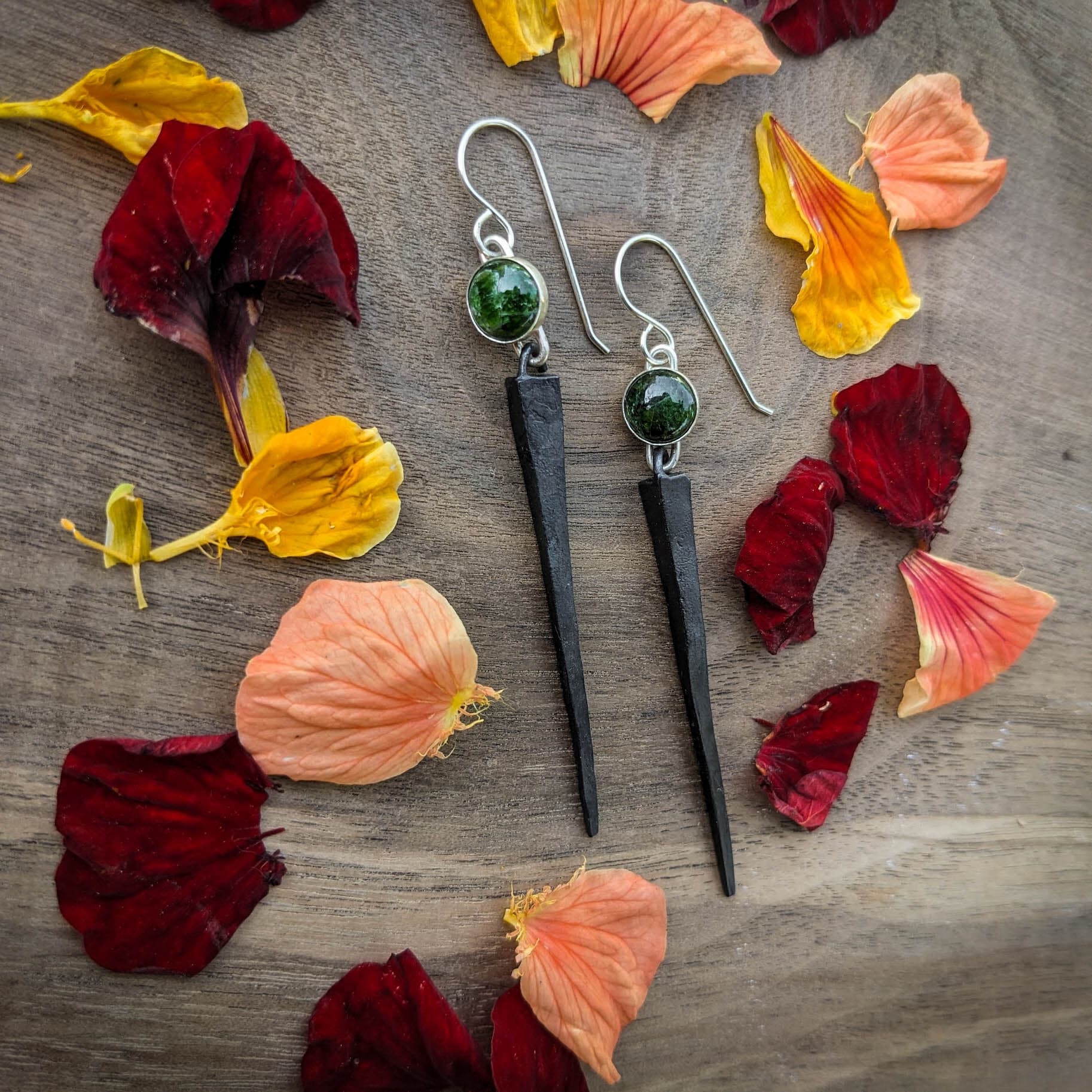 Malachite Earrings
